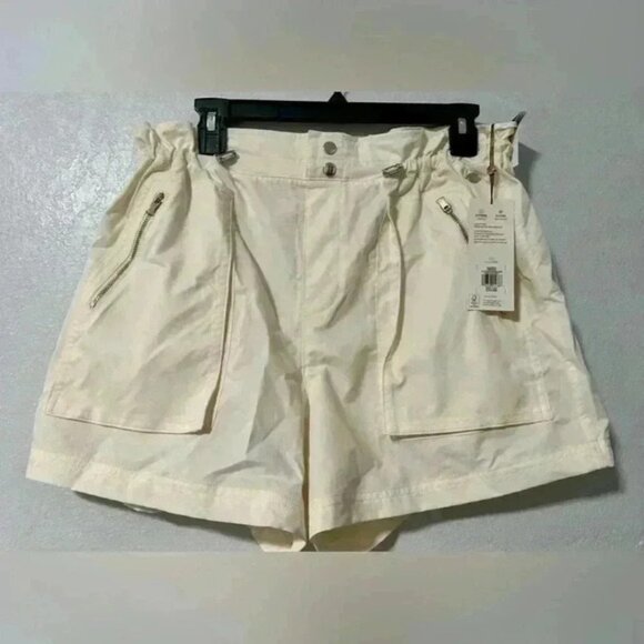 111. Calia Woven Paperbag High Rise Shorts Women size Medium - Picture 1 of 5